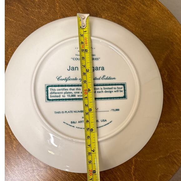 Jan Hagara “Noel” Decorative Plate - Country Series - 1985 Third Edition - Picture 5 of 6